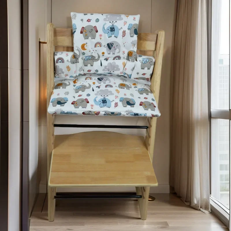 وسادة كرسي طعام للأطفال للخريف والشتاء للخروج، وسادة متكاملة محمولة غير قابلة للانزلاق، ملحقات كرسي نمو أكل الطفل #4