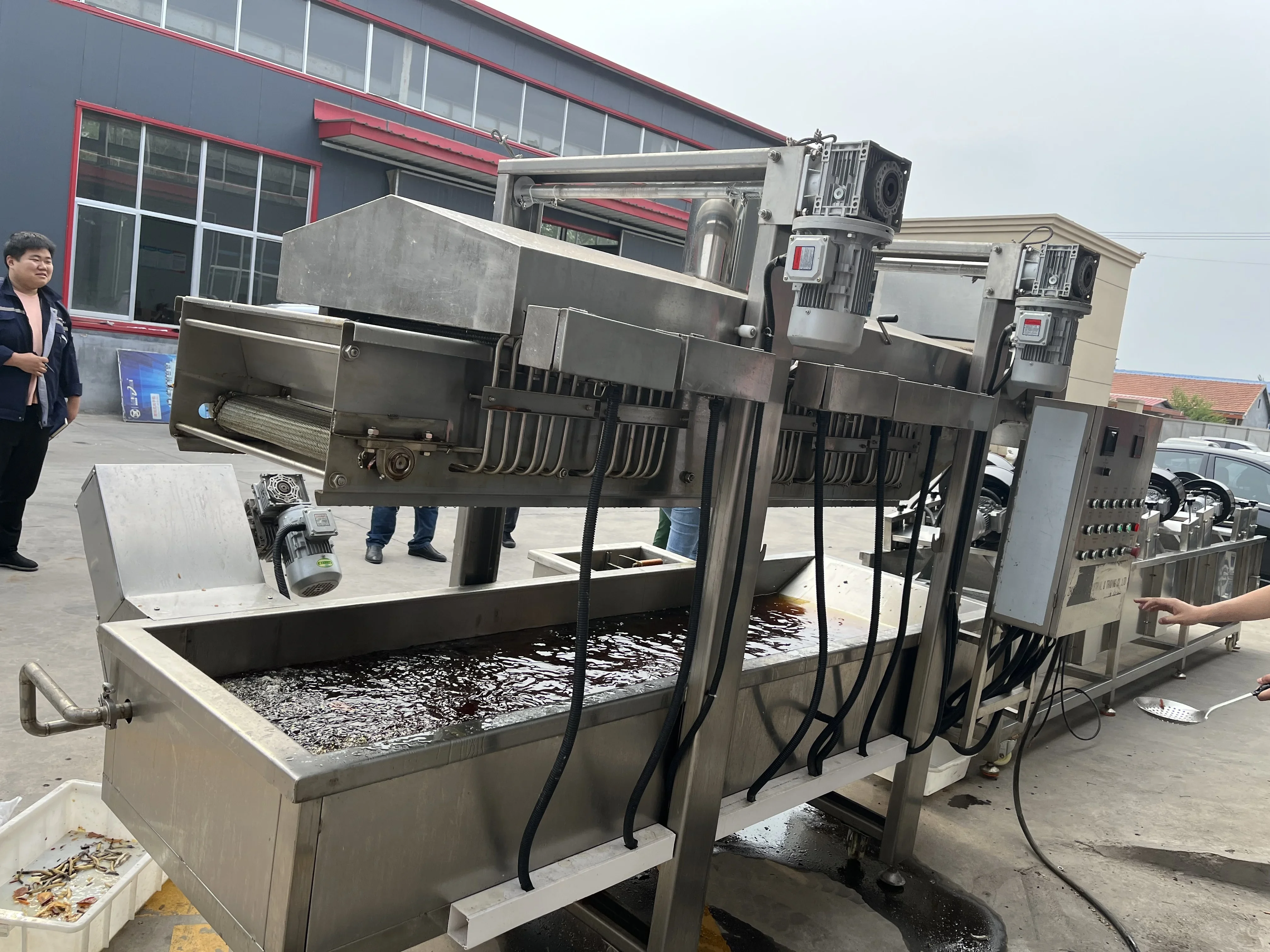 آلة القلي المستمر / آلة القلي المقلية الفرنسية / مقلاة آلة القلي العميق الأوتوماتيكية #3