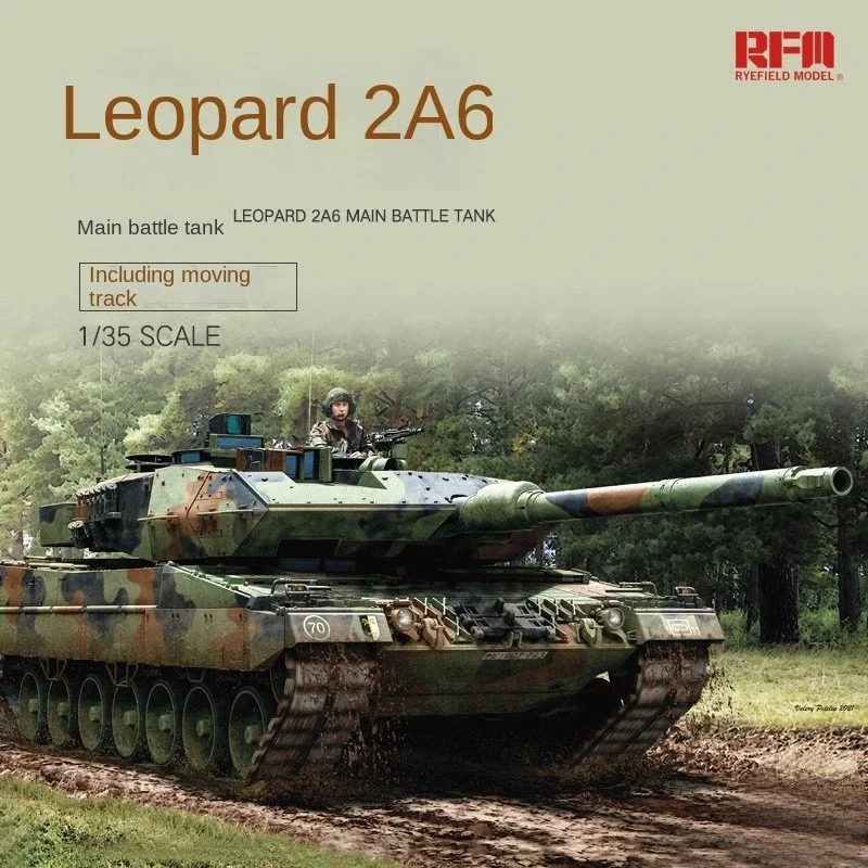 Rye field model RFM military tank assembly scale model kit RM-5065 Leopard 2A6 main battle tank activity Track 1/35