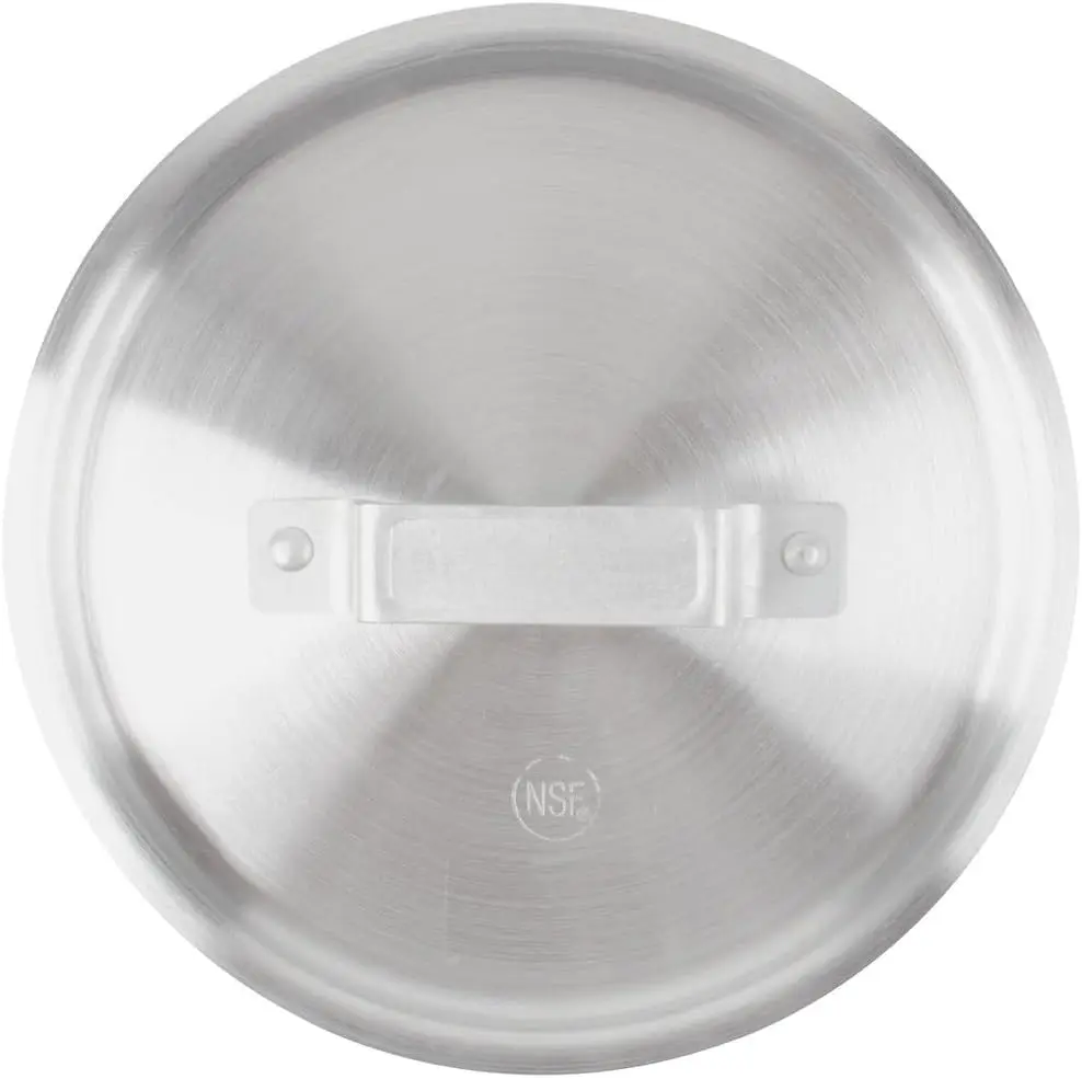 

- 12 qt. Aluminum Stock Pot Lid 10-5/8" Diameter x 1-19/64" Height 2 mm Thickness- Cooking Stock Pot Cover for Soup Stew