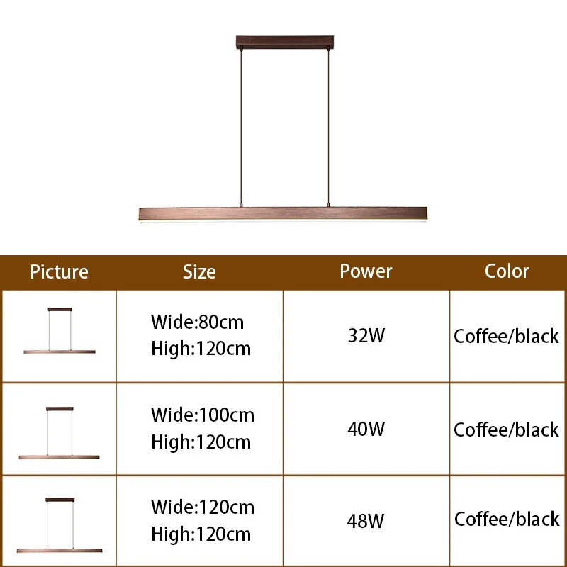 Imagem -05 - Criativo Nordic Restaurant Led Candelabro Minimalista Strip Light Bar Counter Estilo Industrial Minimalista