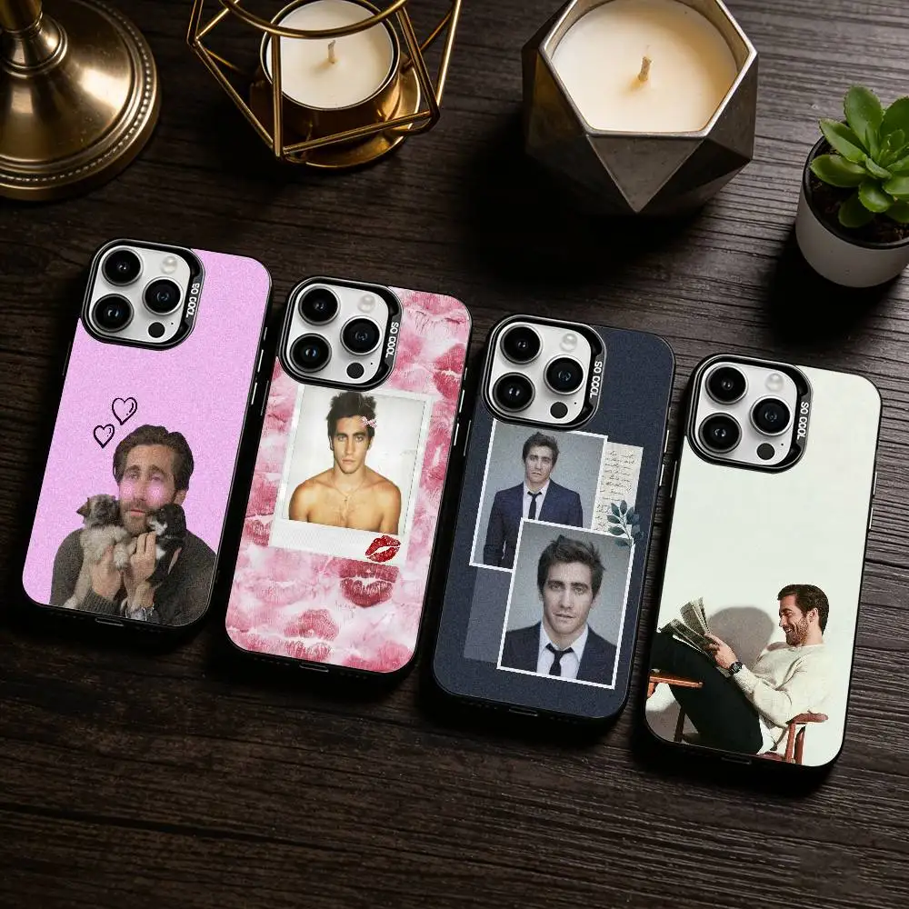 

J-Jake G-Gyllenhaal Phone Case For iPhone 17,16,15,14,13,12,11 Plus,Pro Max,XS,Colored silver phone case