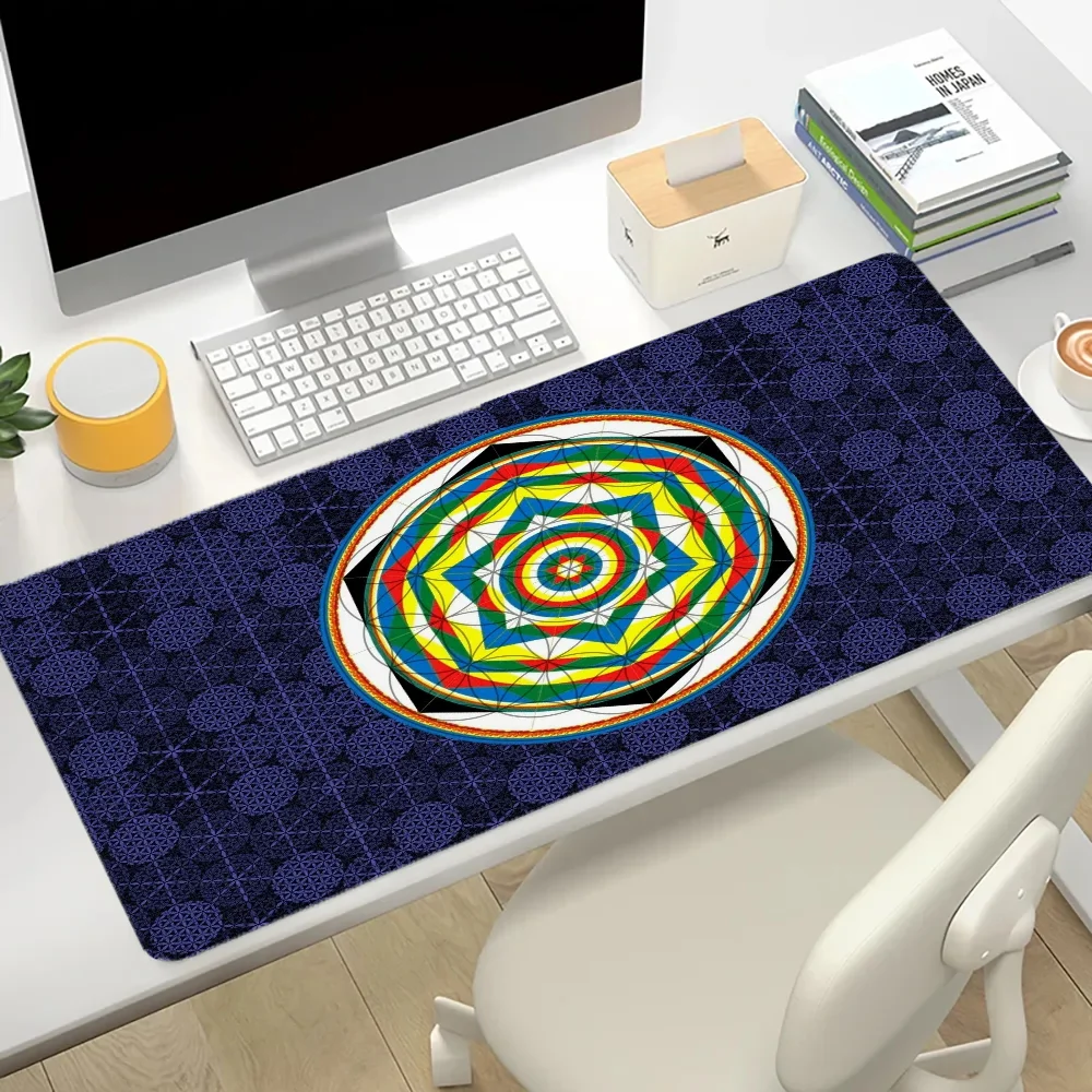 

Large Mouse Pad Anime Fashion Gamer Cabinet Individual Mandala New Desk Mat Office Accessories Computer Desks Mousepad Keyboard
