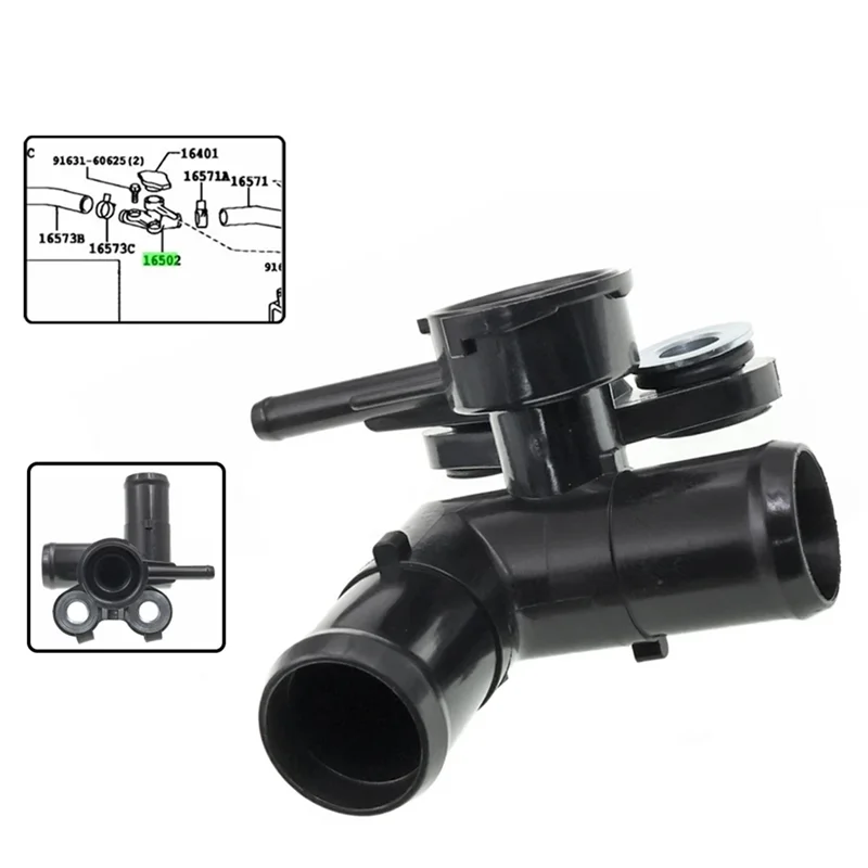 متفوقة جديدة المبرد الرقبة ترموستات الإسكان شفة المياه لتويوتا نجاح Probox NCP55V NCP51 1NZFE 2002 + 16502-21020 أجزاء #6