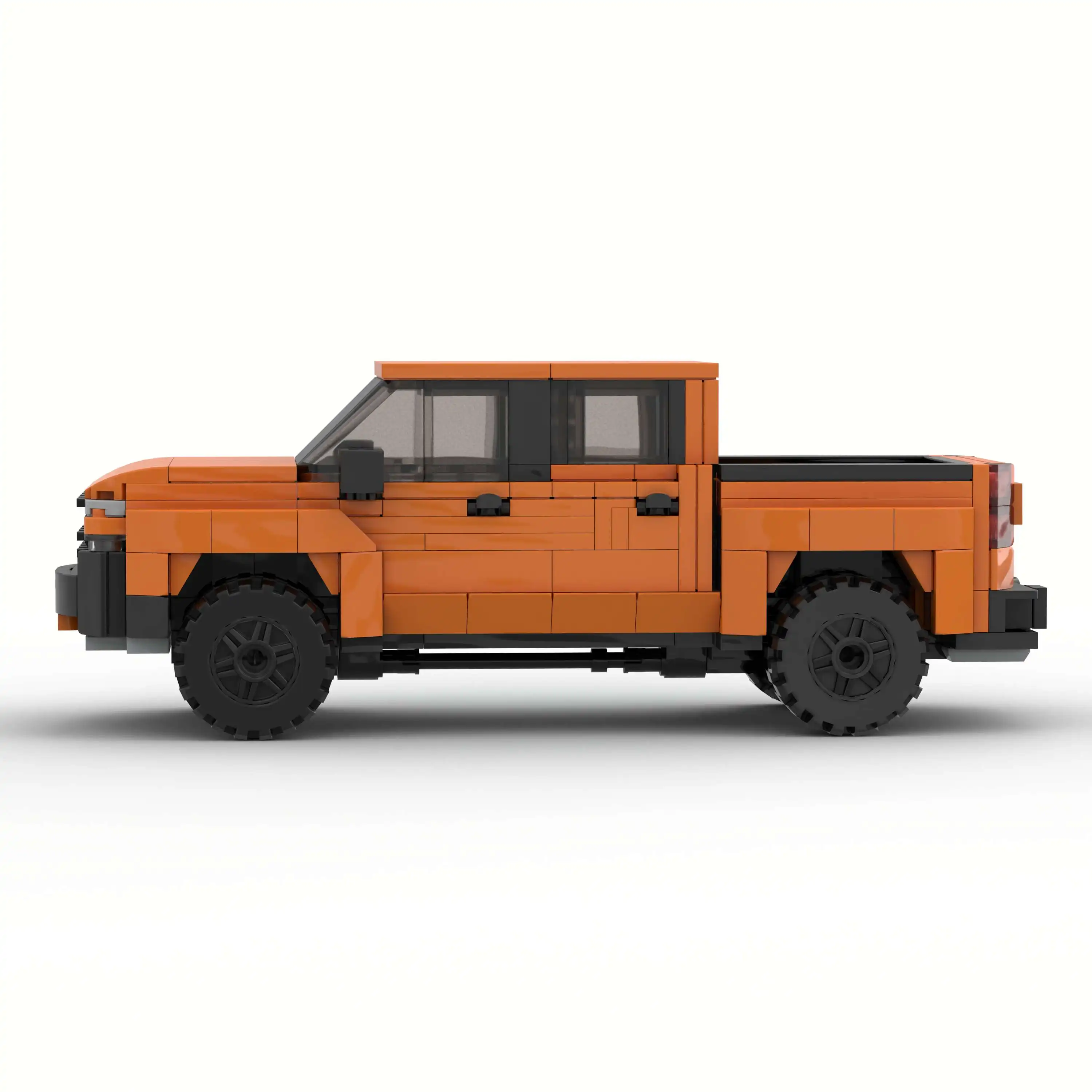 Silverado 1500 Moc Sports Pickup Truck City Car Speed Champions Trailboss Building Blocks Bricks Kid Toys Off-Road Vehicle Model