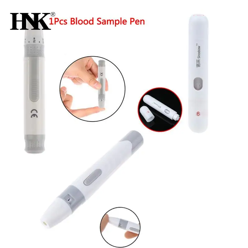 1pcs Blood Sampling Pen Lancet Pen Adjustable Blood Glucose Lancing Device For Diabetes Mellitus Old Man Health Care