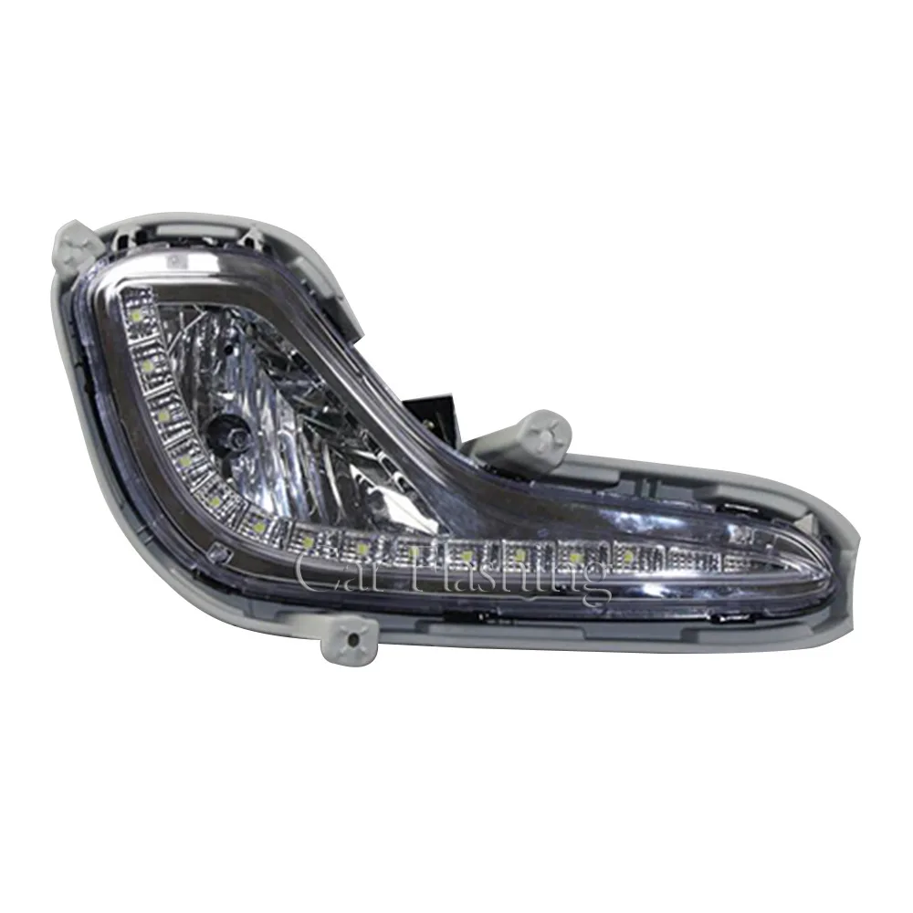 For Hyundai 10-16 Accent Fog lamp assembly LED daytime running light daytime running light turn signal