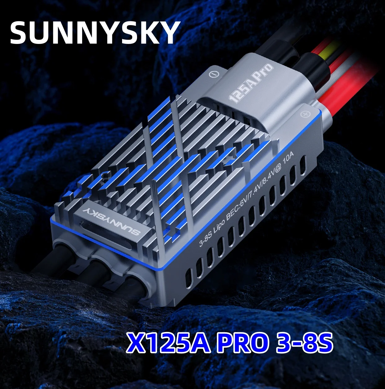 

SUNNYSKY X125A PRO SBEC Контроллер скорости 3-8S X125A ESC для RC70-90E 3D P3A Самолет с неподвижным крылом серии/420-550 Вертолет/БПЛА