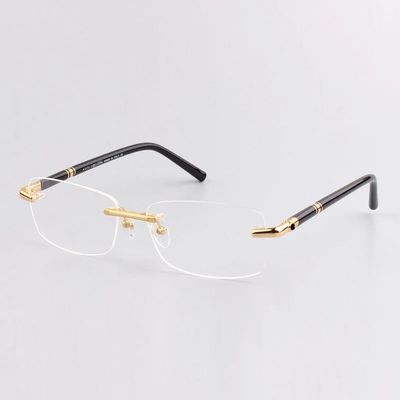 

New Brand Business Rimless Myopia Light Glasses Optical High Quality Eyewear Reading Prescription Eyeglasses Frames MB476