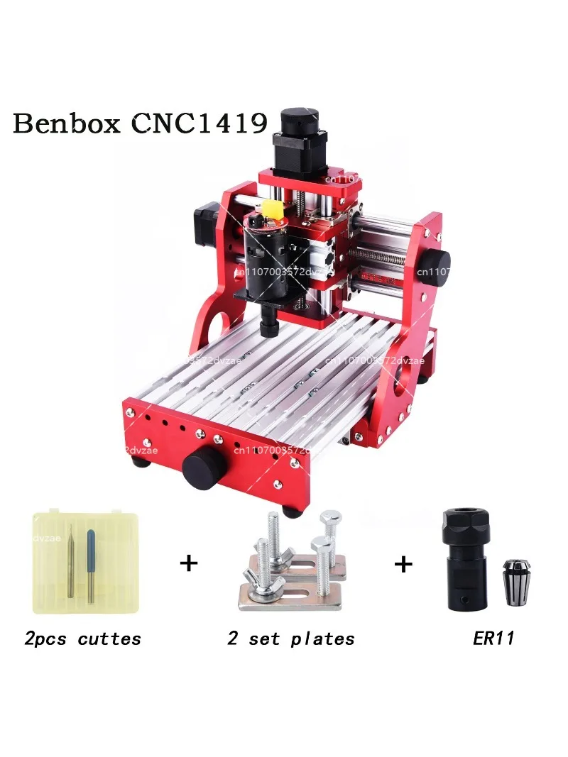 CNC 1419 Full Metal Mini Desktop Engraving Machine for Copper Aluminum Metal Engraving CNC Router