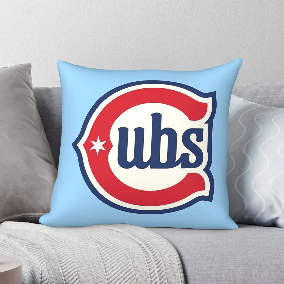Chicago Blues Music Square Pillowcase Polyester Linen Velvet Creative Zip Decor Sofa Cushion Cover