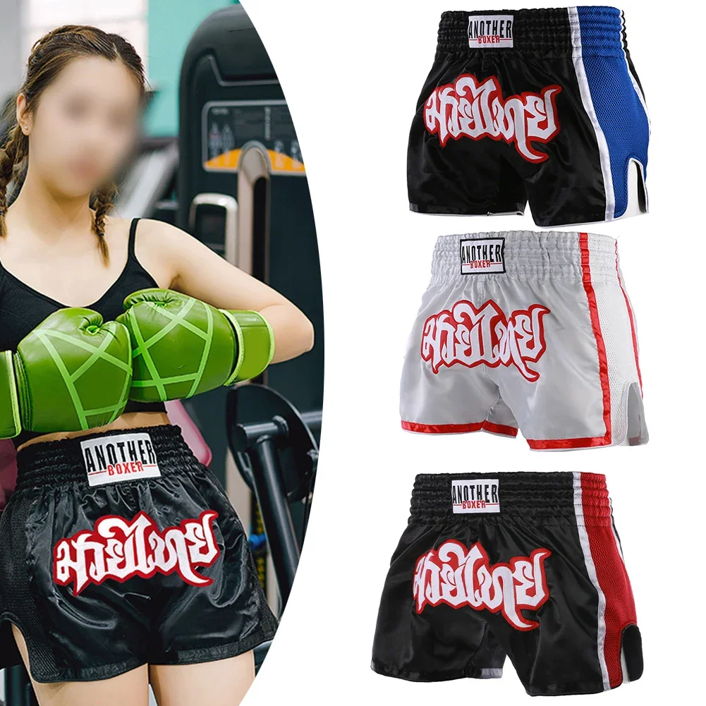 Unisex Boxing Shorts Training Trunks For MMA Muay Thai Fitness Shorts For Adults Boxing Training Pants Competition Game Clothes