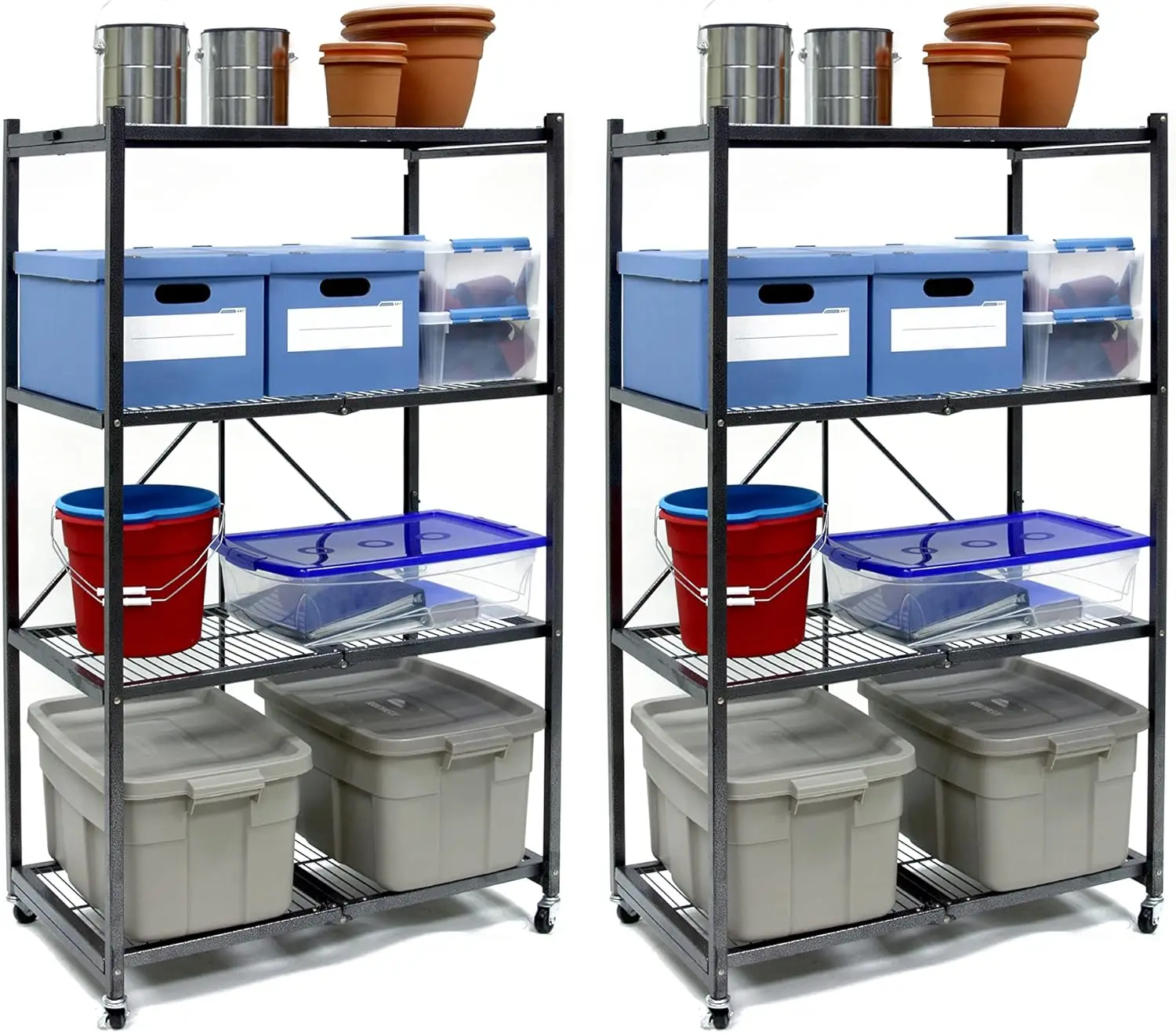 4 Tier Multipurpose Folding Storage Unit