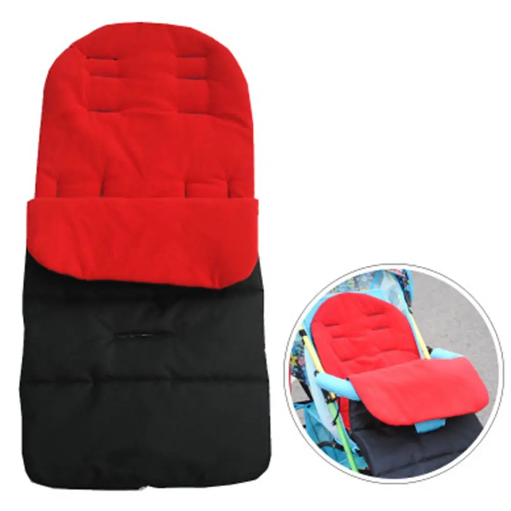 

Winter Windproof Warm Carriage Mat Footmuff Sleepsacks Thick Cushion Stroller Sleeping Bag Foot Cover