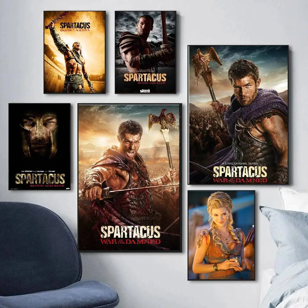 American TV Series S-Spartacus Art Sticky Wall Waterproof Home Living Room Bedroom Bar Aesthetic Decoration