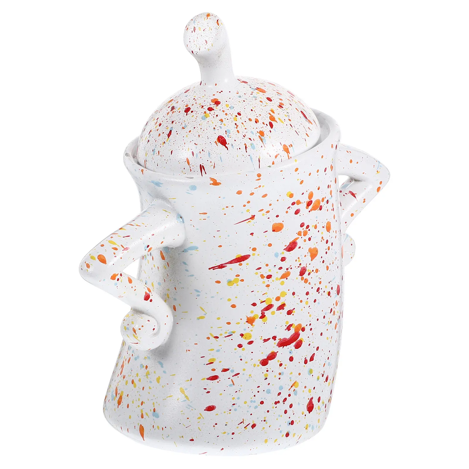 

Герметичная банка для хранения из смолы, милый кухонный контейнер для риса, чая, кофе, печенья, муки, сахара, разрыхлителя