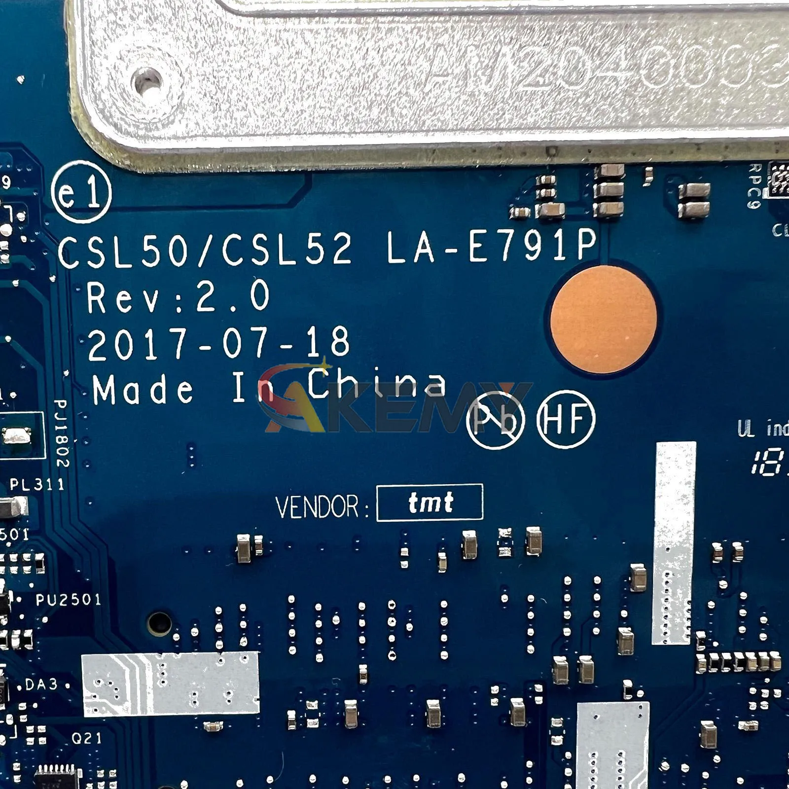 LA-E791P Laptop Moederbord Voor HP 250 G6 15-BS Met i3 i5 i7 6e Gen CPU UMA 924750-001 924750-601 100% Volledig Getest