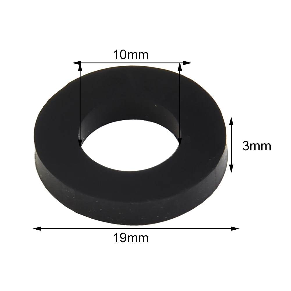 Silicone Rubber Gasket 0.3 Cm Thickness 10Pcs Black For Sodastream Nozzle Repair Adapter Kit Oil-Water Separators