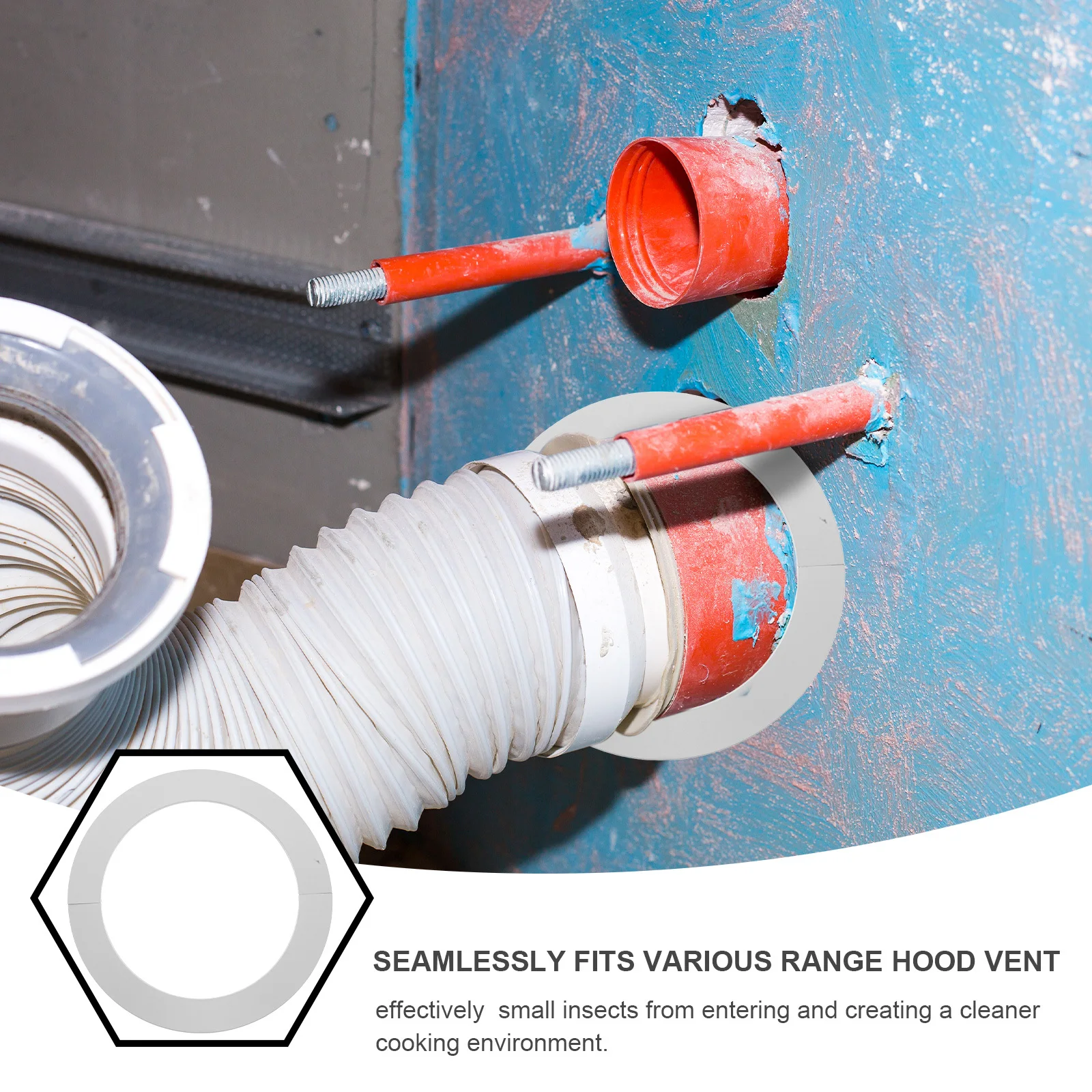 Copertura per tubo flangiato diviso decorativo in acciaio inossidabile per piastra di copertura idraulica correttore foro parete cucina bagno -