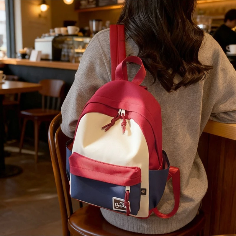 moda-bloco-de-cores-mochilas-para-mulheres-vermelho-estudante-mochila-graus-1-6-leve-e-espacoso-saco-escolar-feminino