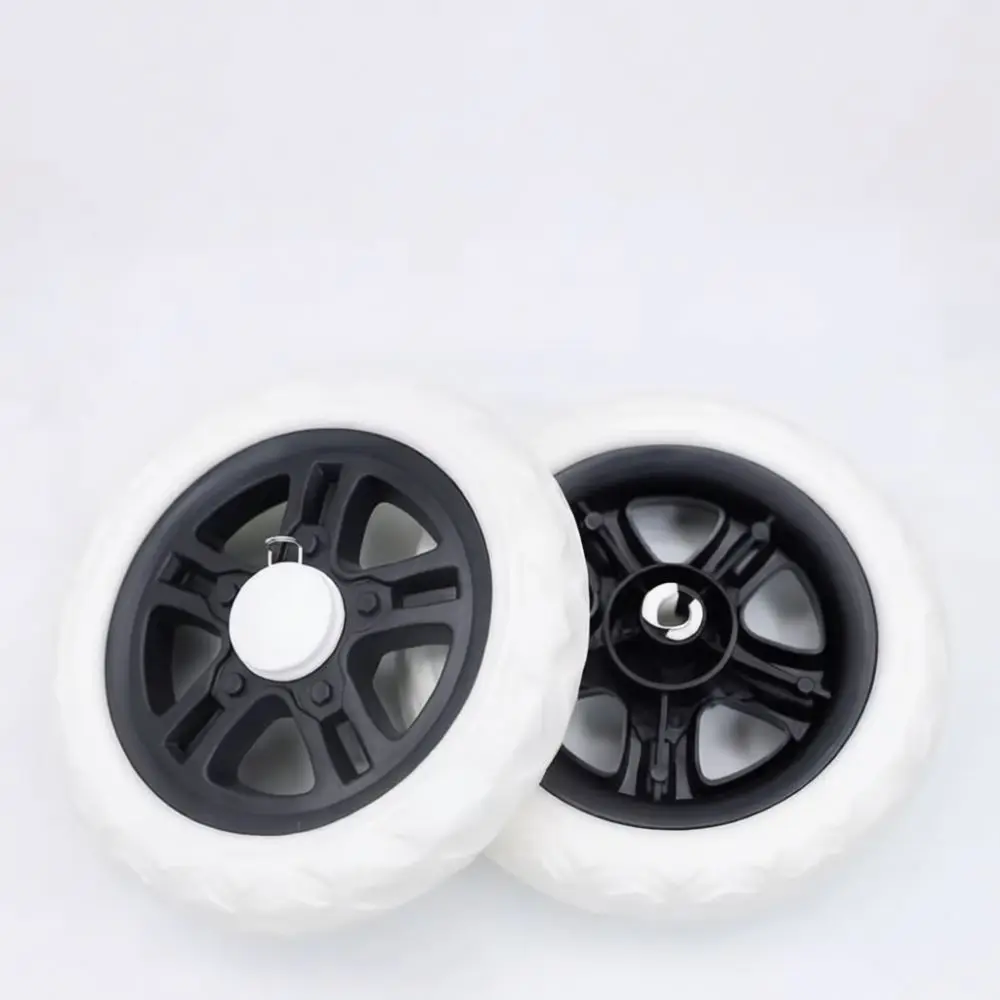 Replacement Rubber Wheels For Grocery Shopping Cart Trolley Silent Durable Heavy Duty Trailer Caster Spare Parts Accessories