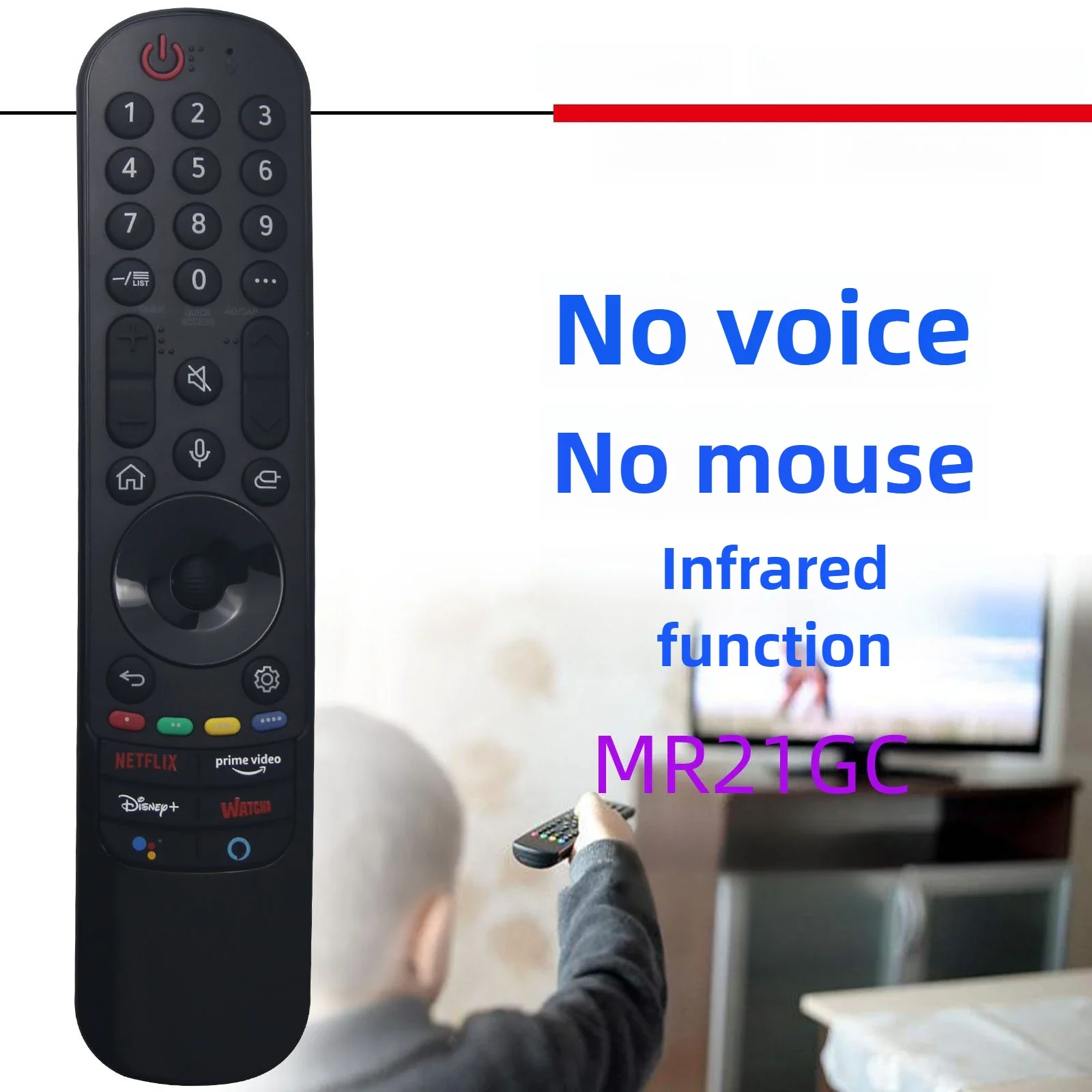 Universal Remote Control for Smart TV(no Voice&Pointer), Replacement for MR21GA MR21GC for 2021 UHD OLED TV 43NANO75 55UP75006LF