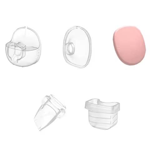5in1 Flange &amp; Silicone Diaphragm &amp; Milk Collector Duckbill Valves Horn for S21 S18 Electric Breast Pumps Accessories Replacement