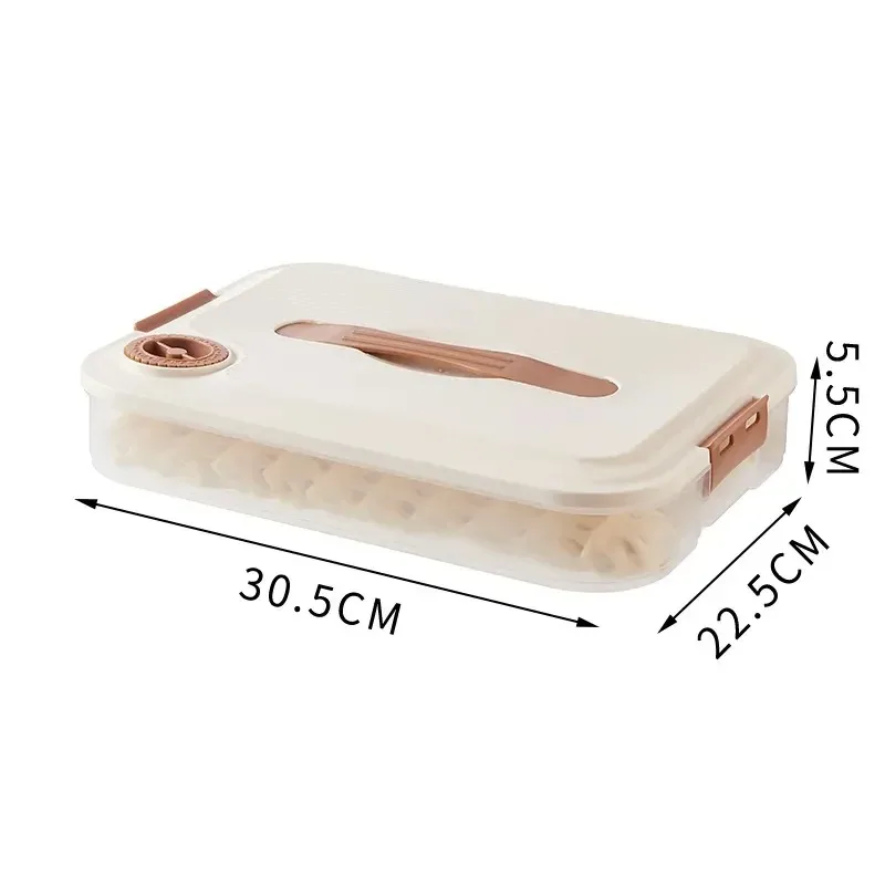 

Kitchen Organizer Dumpling Box Food Storage Container Refrigerator Keep Fresh Storage Box Multi-Layer Transparent Dumpling Box