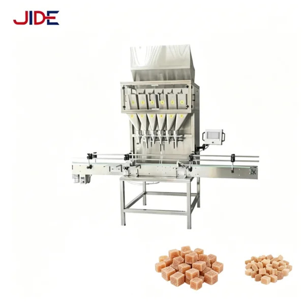 Automatic High Productivity Granule Particle Production Line Wrapping Capping Labeling Filling Weighing for Beverages Cans