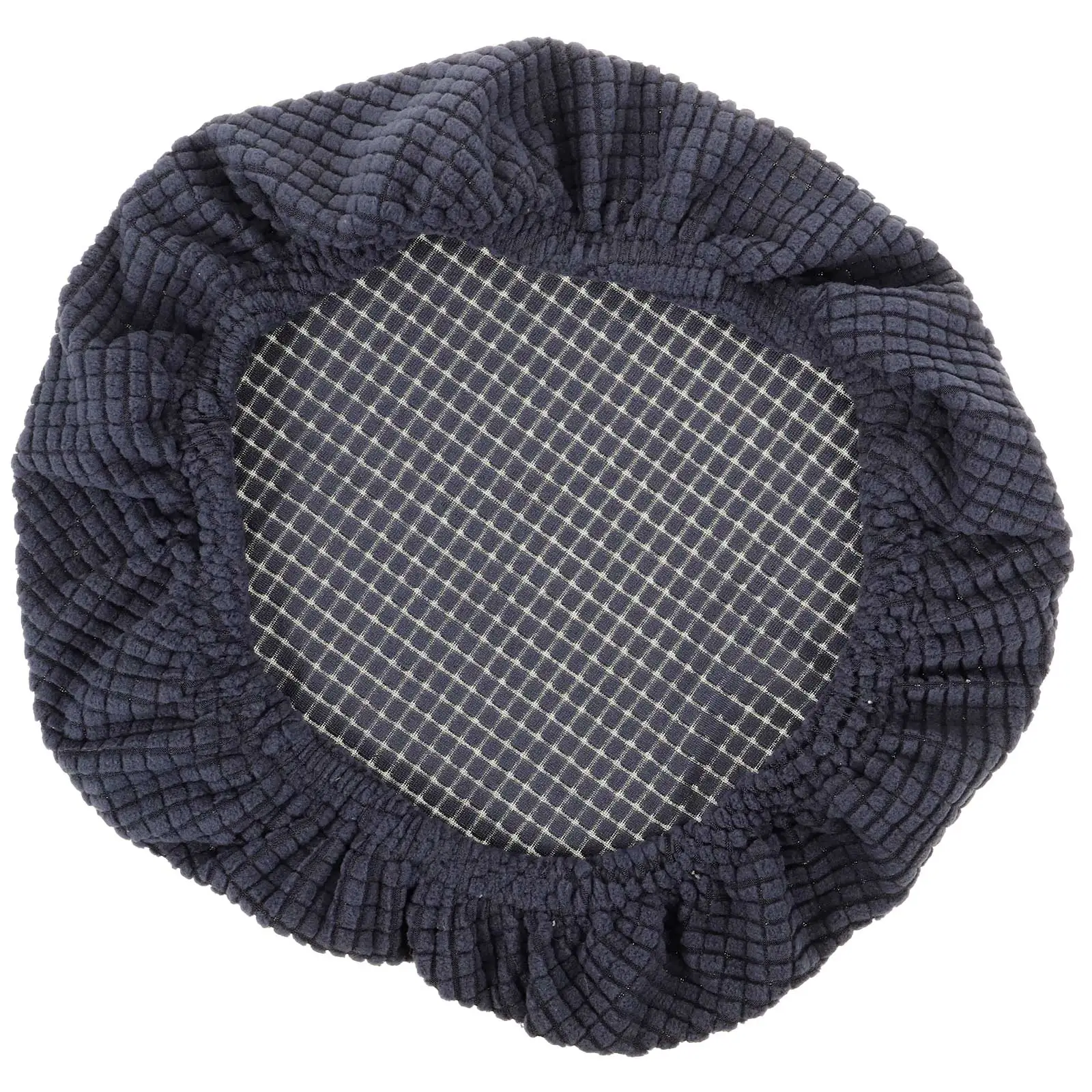 

Rounded Stool Cover Dining Seat Covers Stretch Slipcovers Protector Polyester Material Home Use Anti Dust Foldable