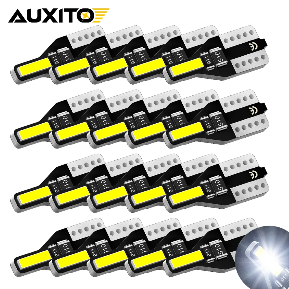 20/10/2szt W5W T10 Żarówki Led Wewnętrzne Oświetlenie Samochodowe do Peugeot 207 Mazda 2 3 6 CX5 CX3 Golf 4 5 6 7 Volkswagen Audi A3 8P A4 B6 B7