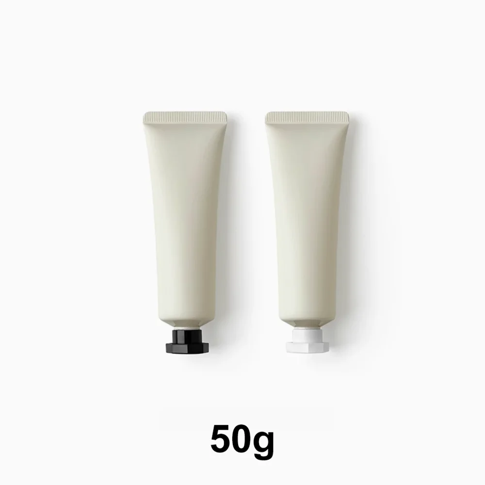 

50g Matte Beige Cosmetics Squeeze Bottle Empty Soft Tube 50ml Hand Cream Shampoo Body Lotion Refillable Container