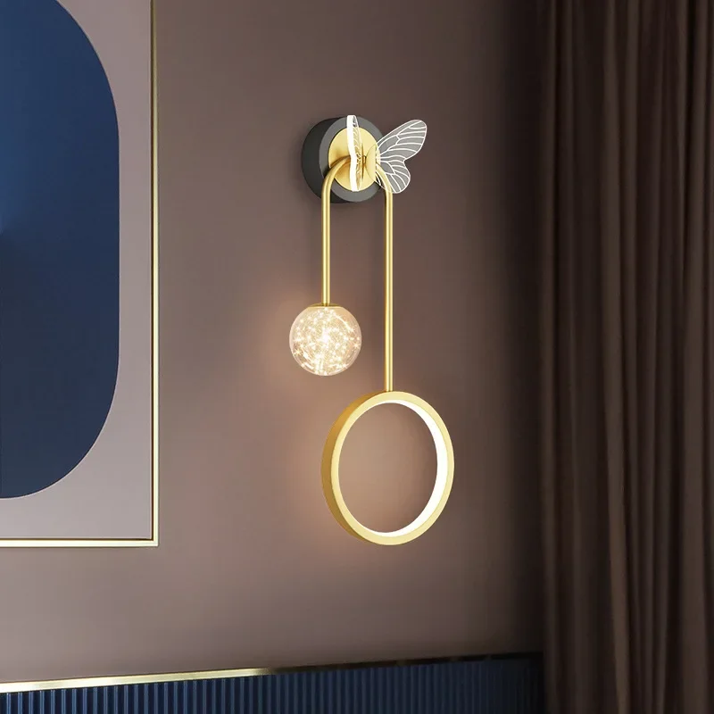 

Modern simple home improvement led wall lamp bedroom aisle corridor lamp creative entrance balcony lamp