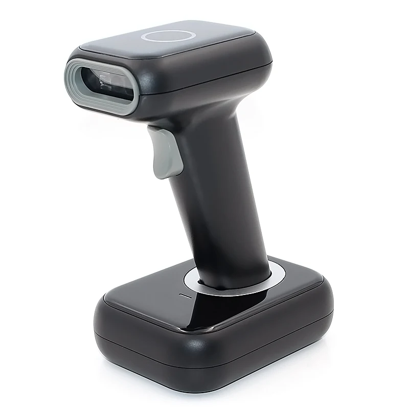 Bluetooth Barcode Scanner 2D Wireless Barcode Reader with 2500mAh Battery, Power Level Indicator Design, Auto Scanning