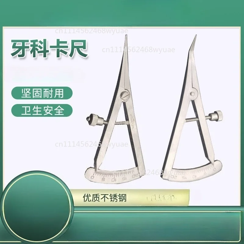 Dental Implant Caliper Tool Stainless Steel Clamp Triangle Wax Straight Elbow Bone Caliper