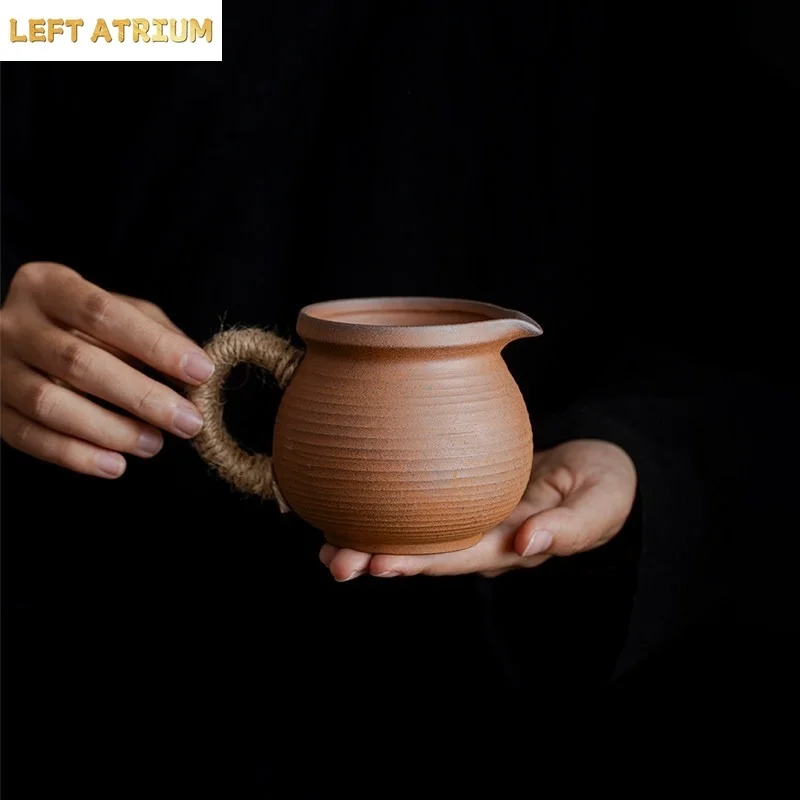 Rock clay Coarse Pottery Public Cup Ceramic Chahai Cup Kung Fu Tea Accessories Tea Infusers Sharing Cup Tea Dispenser