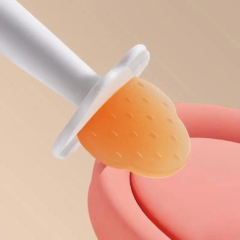 

Q22D Silicone Teether for Baby Teething Toy Soothe Gums DIY Teether Pendant Chewer Toy Infant Biteable Molar Rod Toothbrush