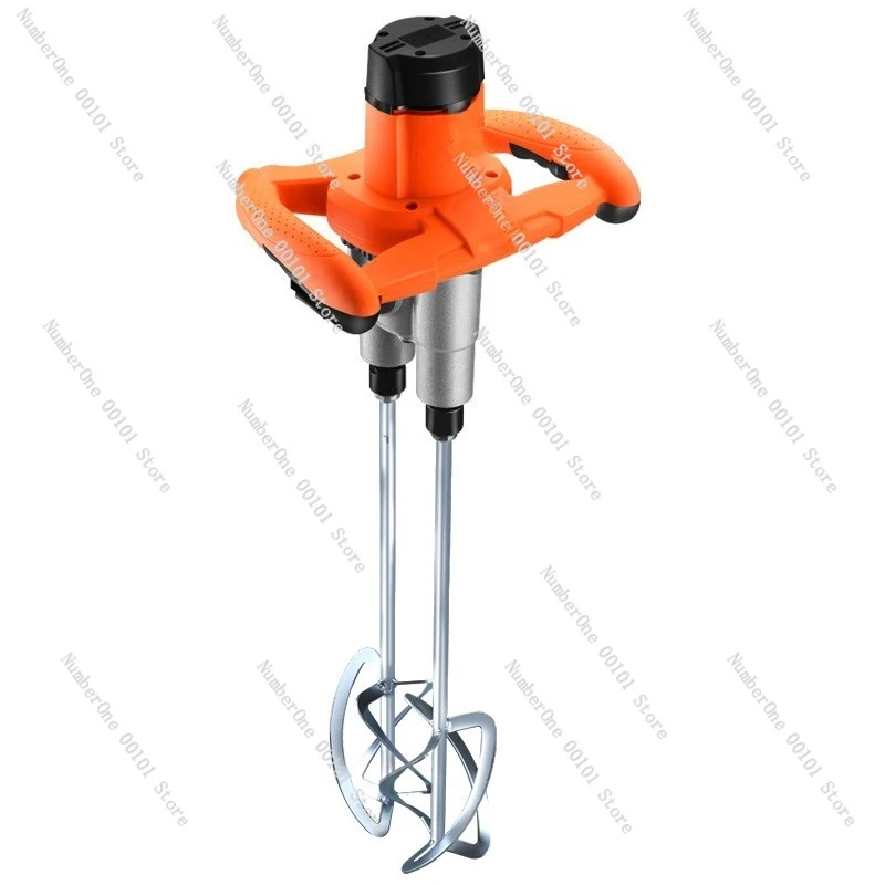 Dual Rod Handheld Mixer, High Power Industrial Stirrer for Paint Cement Putty Food Coating Mixing