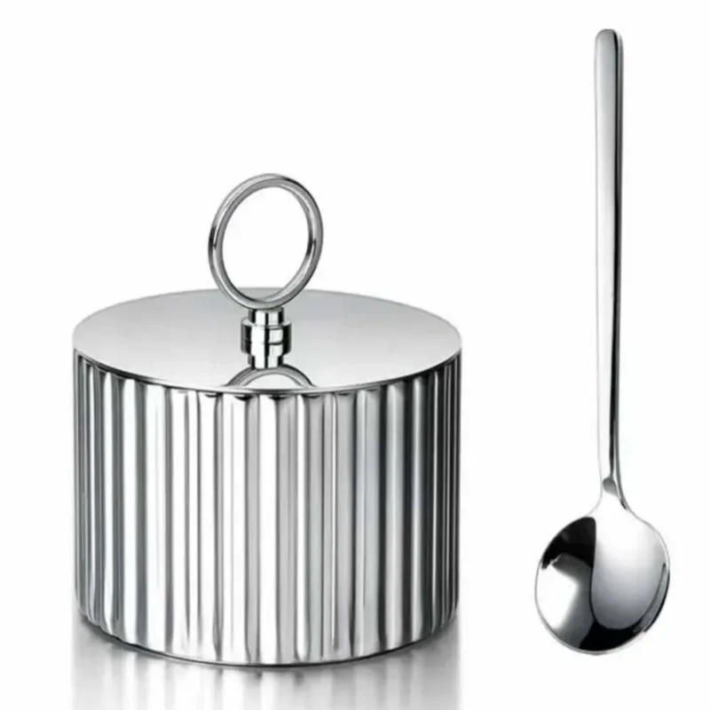 Limited Offer NEW Nordic Light Luxury Seasoning Box Stainless Steel Kitchen Storage Jar Seasoning Bottle Can Combination Set