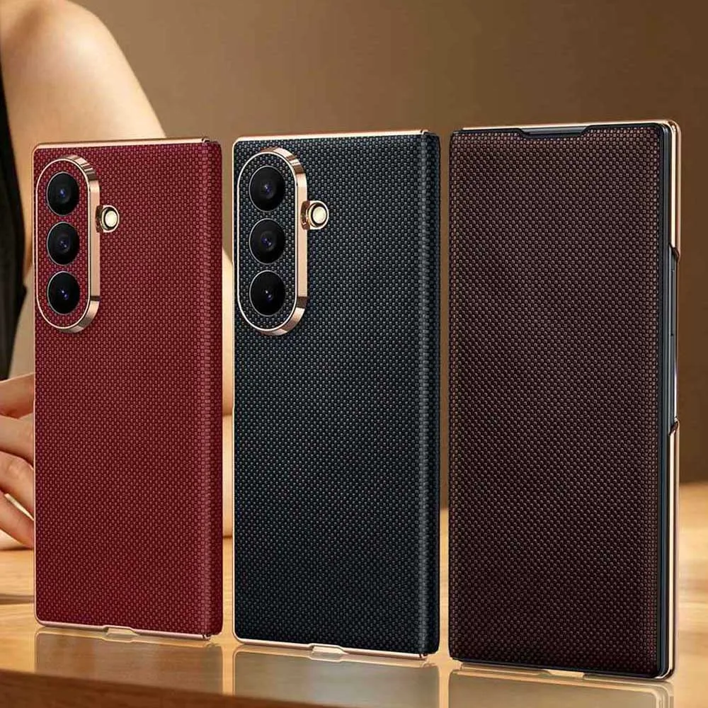 Genuine Leather Case For Samsung Galaxy Z Fold8 Ultra Case Flip Casing For Samsung Z Fold8 Protector Magnetic Wireless Support