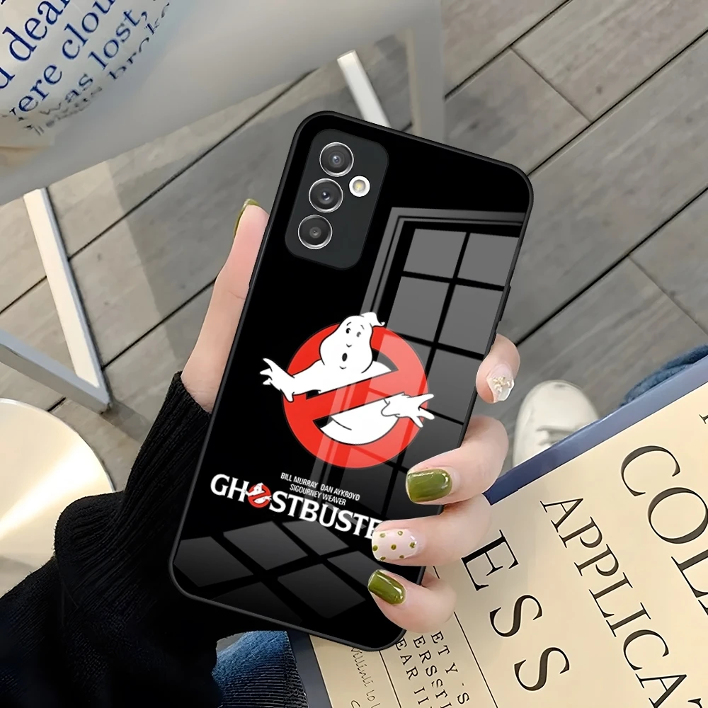 MINISO Movie-G-Ghostbusters Phone Case For Samsung A52 A71 A21 Galaxy A34 A14 A32 M14 S24 S23 S22 S21 S20 FE Glass Cover