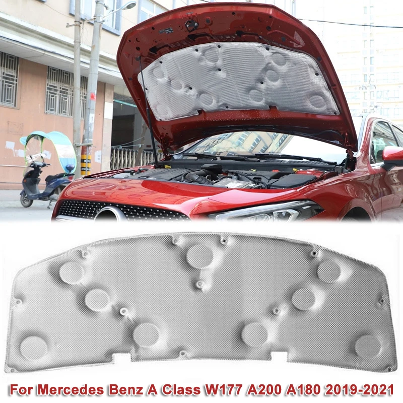 Car Engine Soundproof Cotton Engine Hood Sound Insulation Cotton for Mercedes Benz A Class W177 A200 A180 2019-2021