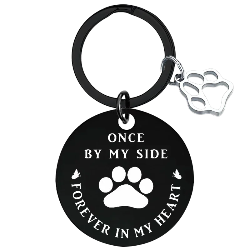 Hot Pet Memorial Gifts Key Chain Ring Loss of Pet Sympathy Bereavement Gift keychains pendant Dog Cat Gift