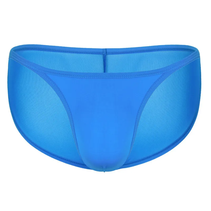 

New Men's Underwear Low Rise Briefs Sexy Breathable Tangas Mesh Thong See Through Lingerie Fashion Male Underpants