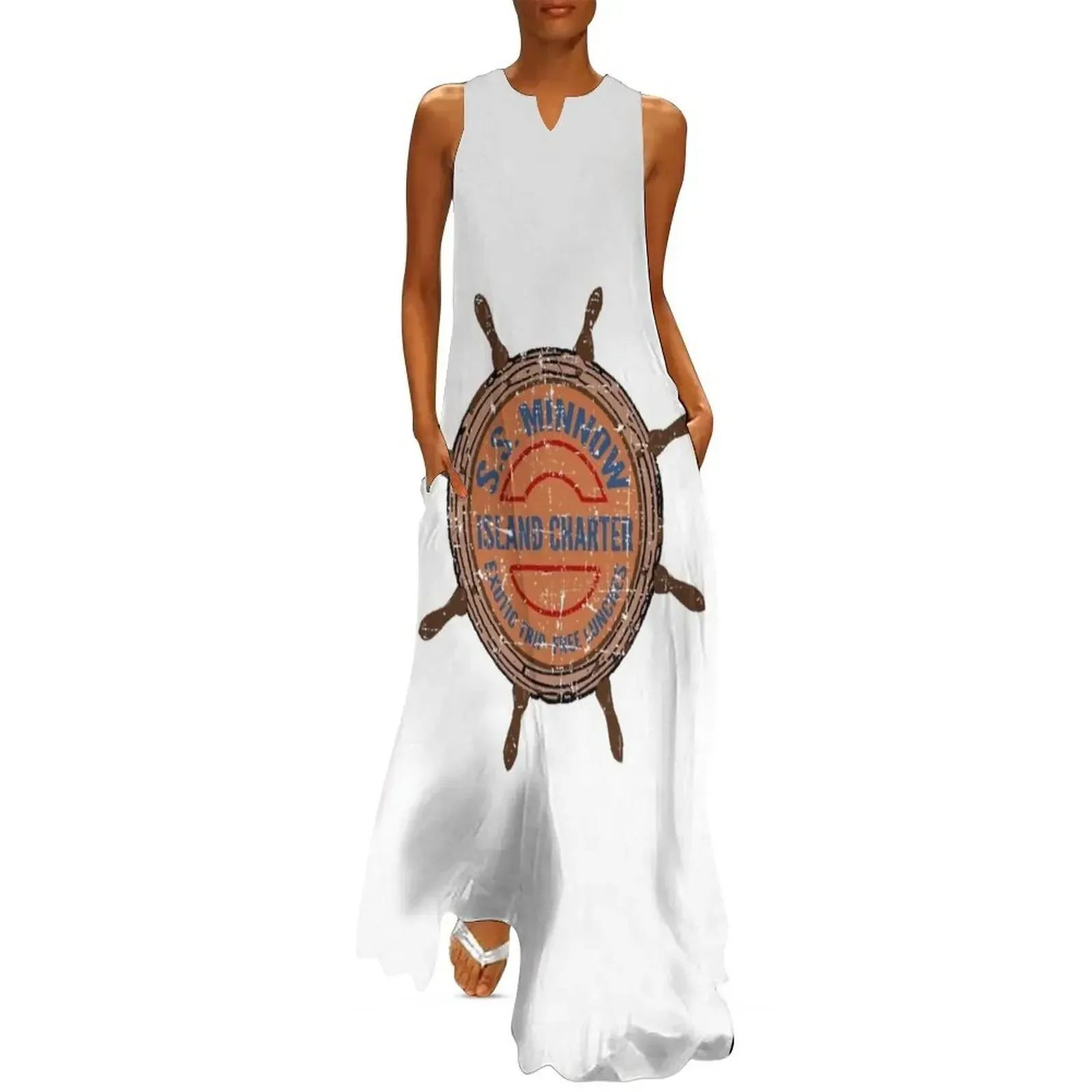 

SS Minnow Tours - Gilligan's Island Long Dress Beachwear sensual sexy dress for women Bride dresses women clothes Dress