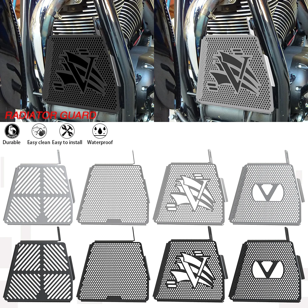 

New For Victory Cruiser Hammer Vegas 8 Ball King Pin Judge Highball Jackpot 2008-2024 Motorcycle Radiator guard Oil Cooler Guard