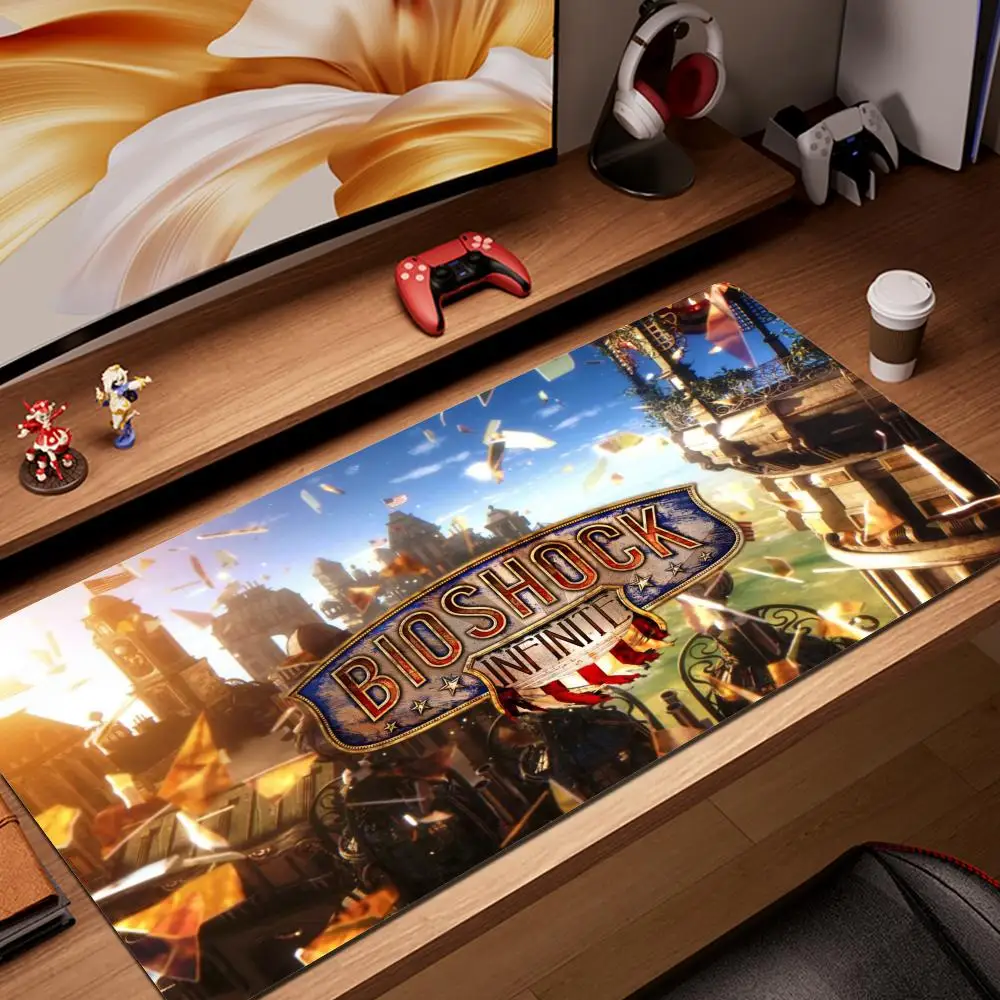 

Bioshock Mouse Pad Gamer XL Home Custom HD Mousepad XXL Playmat Desk Mats Carpet Non-Slip Soft Laptop Desktop Mouse Pad Mice Pad