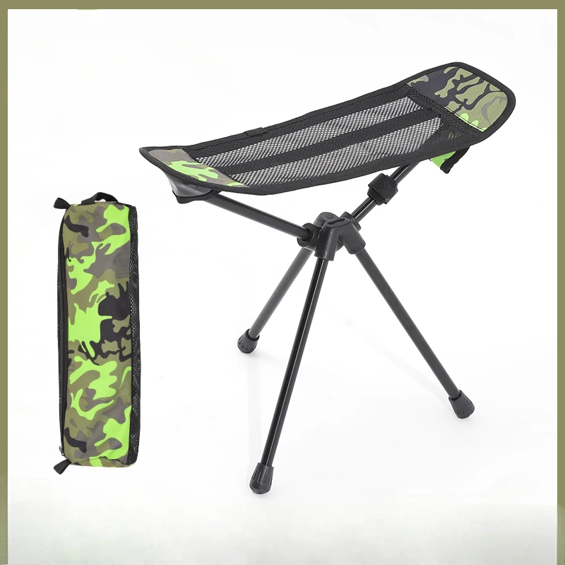 Outdoor Folding Chair Convenient Leisure Camping Fishing Telescopic Footrest Aluminum Alloy Backrest Moon Chair Special 경량체어