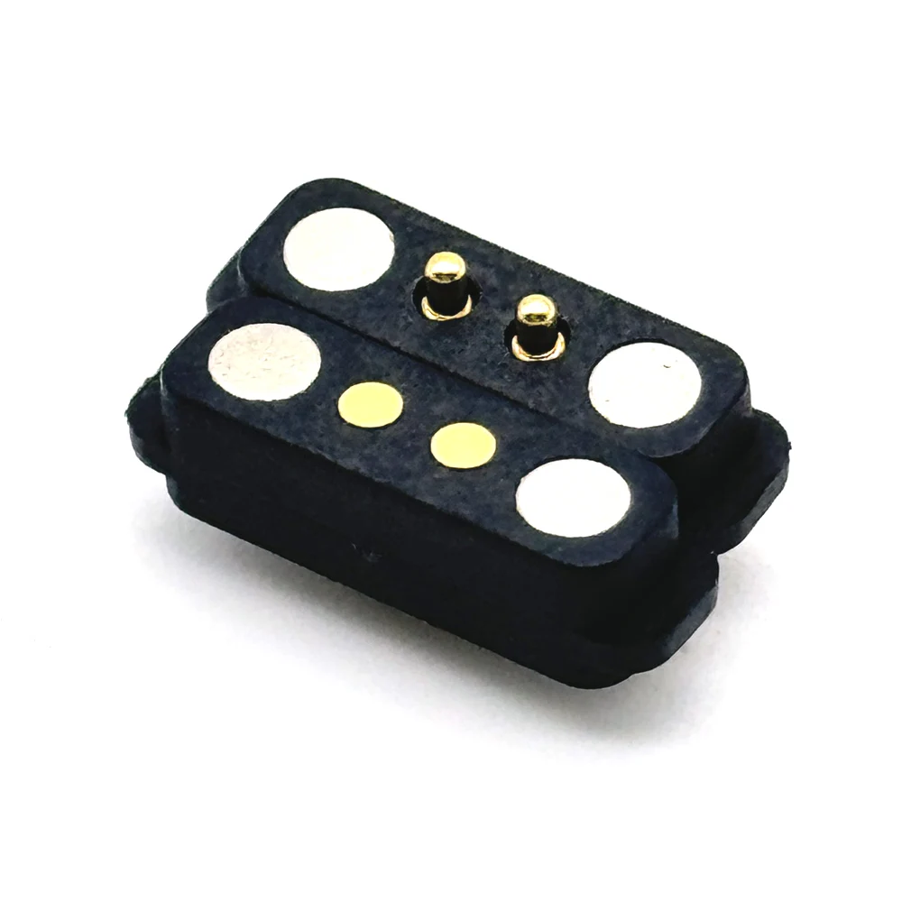 1Pair 1A Waterproof Magnetic Pogo Pin Connector 2 Pole Male Female 2.8mm/2.5mm Spring Fast Charging DC Power Socket 2Pin