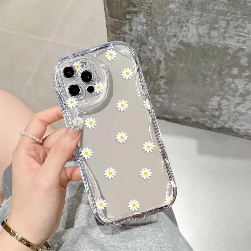 Tulip Daisy Case for Samsung Galaxy A15 A25 A04 A05 A05S A04E A13 A32 A33 A30 A31 A50 A22 A51 A71 A72 A73 A03 M54 Cover Clear